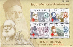 US 1012 Trust Territories Palau NH VF Henri Dunant Sheet