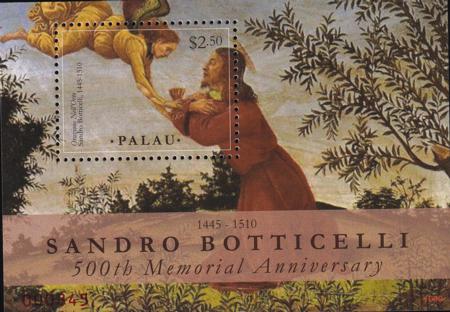 US 1015 Trust Territories Palau NH VF Botticelli S/S