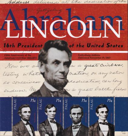 US 1030 Trust Territories Palau NH VF Lincoln Sheet