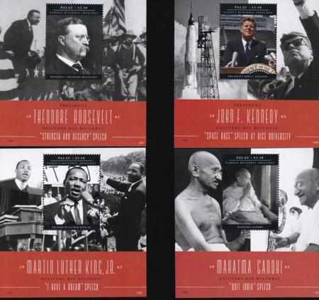 US 1112-15 Trust Territories Palau NH VF Famous Speeches Set Of 4