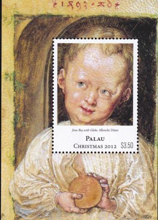 US 1124 Trust Territories Palau NH VF Christmas S/S