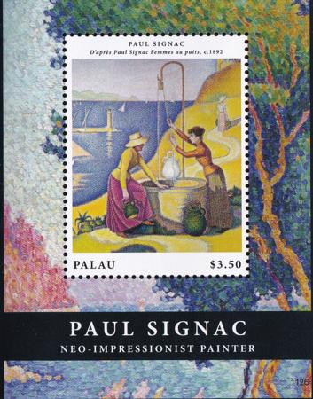 US 1130 Trust Territories Palau NH VF Paul Signac S/S
