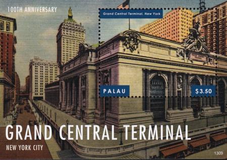 US 1144 Trust Territories Palau NH VF Grand Central S/S