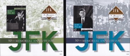 US 1147-48 Trust Territories Palau NH VF John F. Kennedy S/S