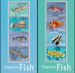 US 1155-56 Trust Territories Palau NH VF Tropical Fish Sheet