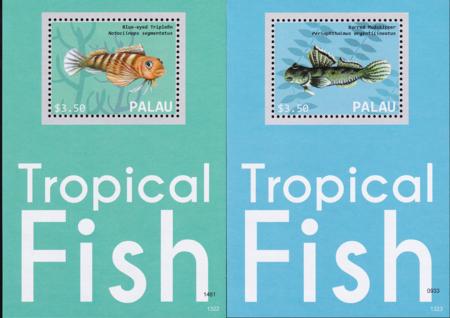 US 1157-58 Trust Territories Palau NH VF Tropical Fish S/S