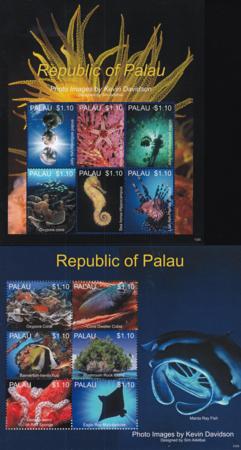 US 1167-73 Trust Territories Palau NH VF Marine Life Sheets Of 6