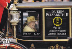 US 1176 Trust Territories Palau NH VF Coronation Queen Elizabeth II S/S