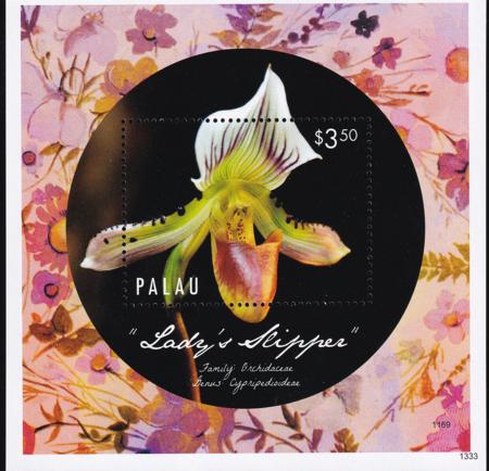US 1188 Trust Territories Palau NH VF Orchids S/S