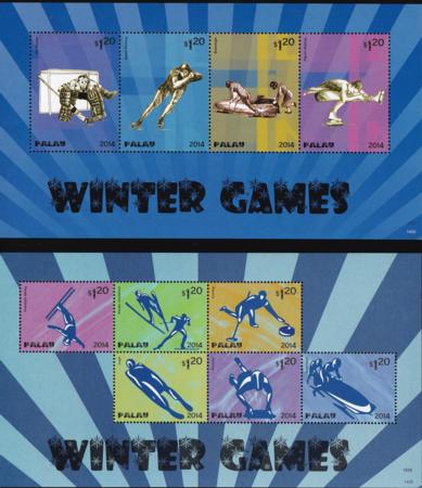 US 1201-2 Trust Territories Palau NH VF Winter Olympic Games