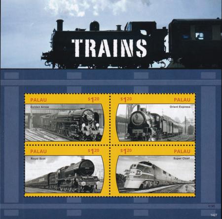 US 1240 Trust Territories Palau NH VF Trains