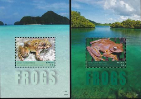 US 1248-49 Trust Territories Palau NH VF Frogs S/S