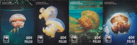 US 1256 Trust Territories Palau NH VF .40 WWF Block Or Strip