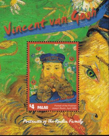 US 1310 Trust Territories Palau NH VF Van Gogh Paintings S/S