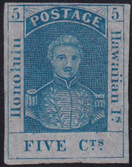 US Possessions - Hawaii 9 Possessions Mint F-VF 4 Margins Unused, Thin Spot PFC