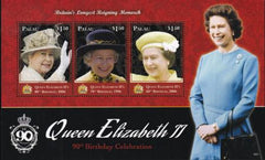 US 1318 Trust Territories Palau NH VF Queen Elizabeth Birthday Sheet