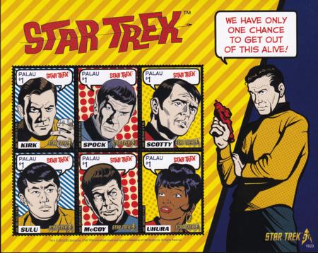 US 1327 Trust Territories Palau NH VF Star Trek