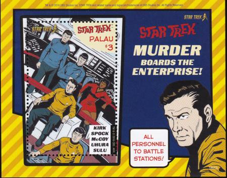 US 1328 Trust Territories Palau NH VF Star Trek S/S