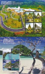 US 1341-2 Trust Territories Palau NH VF Tourism Sheets Of 4