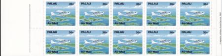 US C18a Trust Territories Palau NH VF 36¢ Booklet Pane
