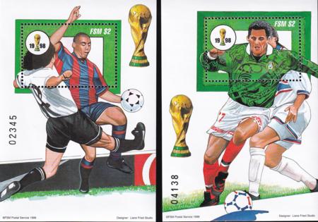 US 286-7 Trust Territories Micronesia NH VF Soccer M/S