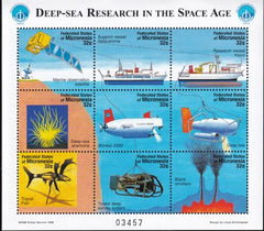 US 295 Trust Territories Micronesia NH VF Year Of The Ocean M/S