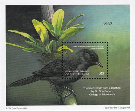 US 300 Trust Territories Micronesia NH VF Native Birds S/S