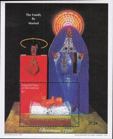 US 323 Trust Territories Micronesia NH VF Christmas S/S