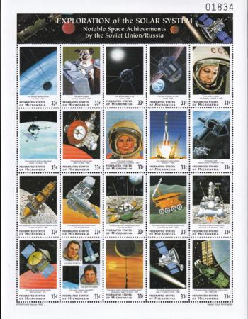 US 334 Trust Territories Micronesia NH VF Russians In Space M/S
