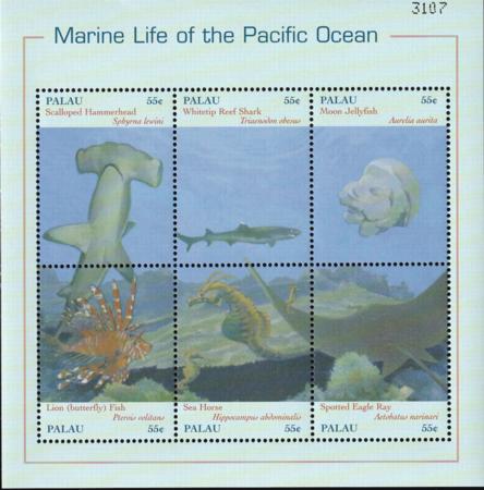 US 588 Trust Territories Palau NH VF Pacific Marine Life M/S