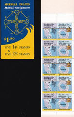 US 42b Trust Territories Marshall Islands NH VF 14/22¢ Booklet Pane