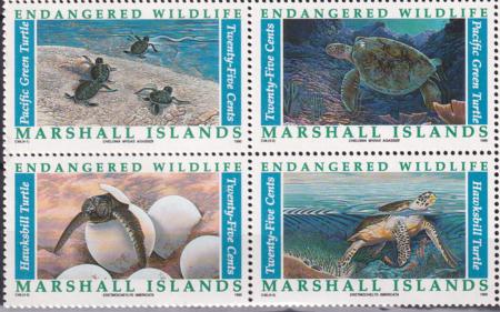 US 377-80 Trust Territories Marshall Islands NH VF Sea Turtles