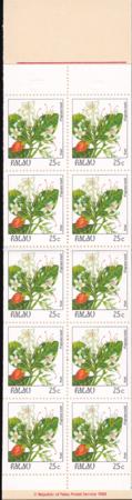 US 133a Trust Territories Palau NH VF 25¢ Bklt. Pane