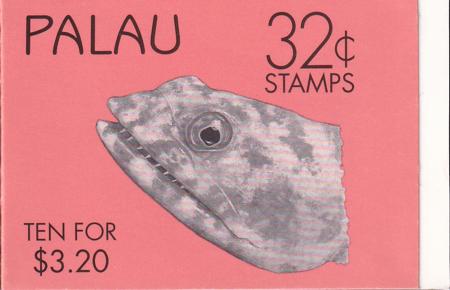 US 367a Trust Territories Palau NH VF 32-cent Bklt Pane