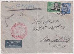 Germany 1936 2nd North American Hindenburg Flight Cover