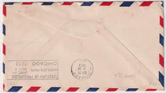 US 1933 Zeppelin Chicago Flight from Friedrichshafen