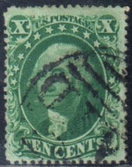 US 33 Early Classics Fine Used, Type III, Boston Paid Cancel
