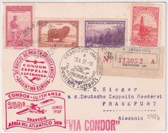 Argentina 1937 Lufthansa Flight Card