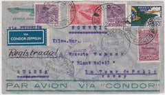 Brazil 1933 4th South America Flight Card to Switzerland