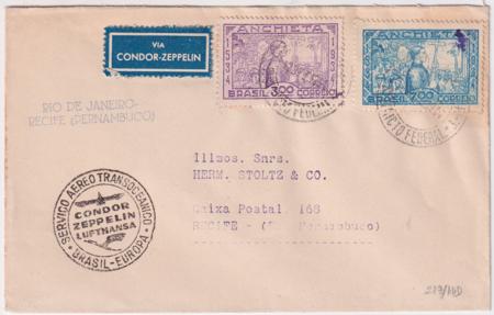 Brazil 1934 12th South American Flight Cover