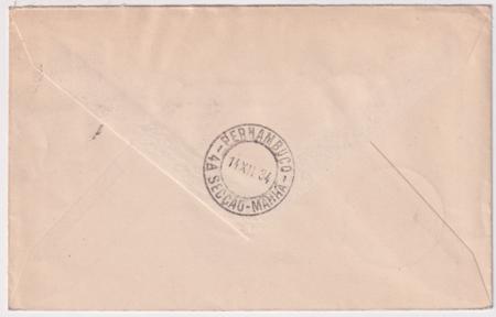 Brazil 1934 12th South American Flight Cover