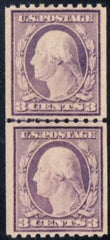 US 489 Washington / Franklin VF Mint LH Line Pair