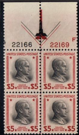 US 834 VF Mint NH Pristine Plate Block