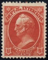 US O22 Officials VF Mint Hinged Rich Color - Full OG - Large Margins