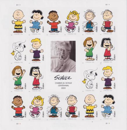 US 5726a Modern Imperf Charles Schulz Sheet