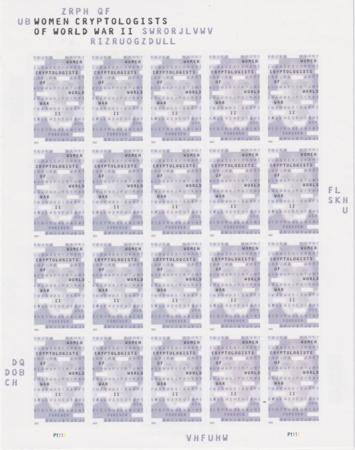 US 5738a Modern Imperf Women Cryptologists Sheet