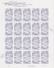 US 5738a Modern Imperf Women Cryptologists Sheet