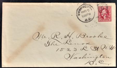 US 526 FDC VF Stamp + Cover, March 15, 1920