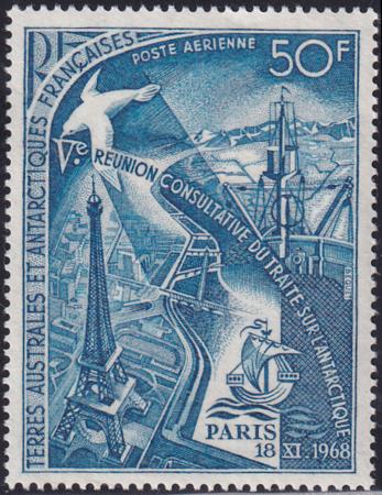 French Southern & Antartic Territories C17 Eiffel Tower, Bird