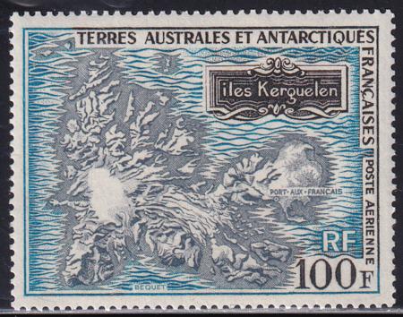 French Southern & Antartic Territories C21 Island Map